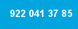922 041 37 85 922 041 37 85